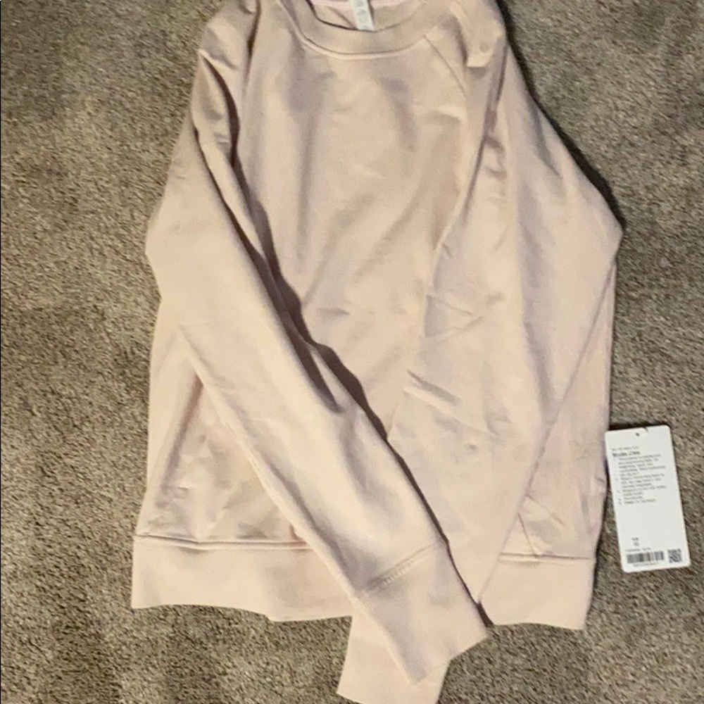 Lululemon scuba crew silk rose 10
